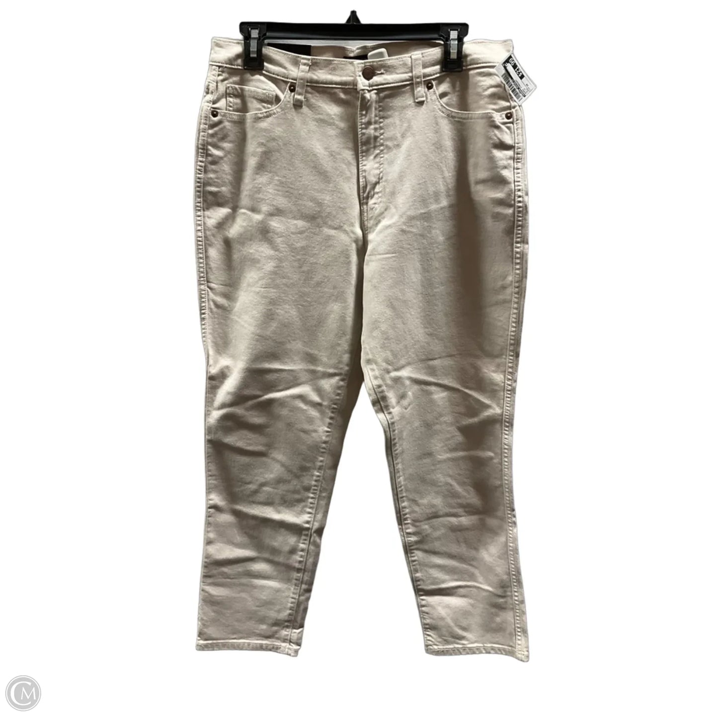 Jeans Straight By Banana Republic In Beige, Size: 10