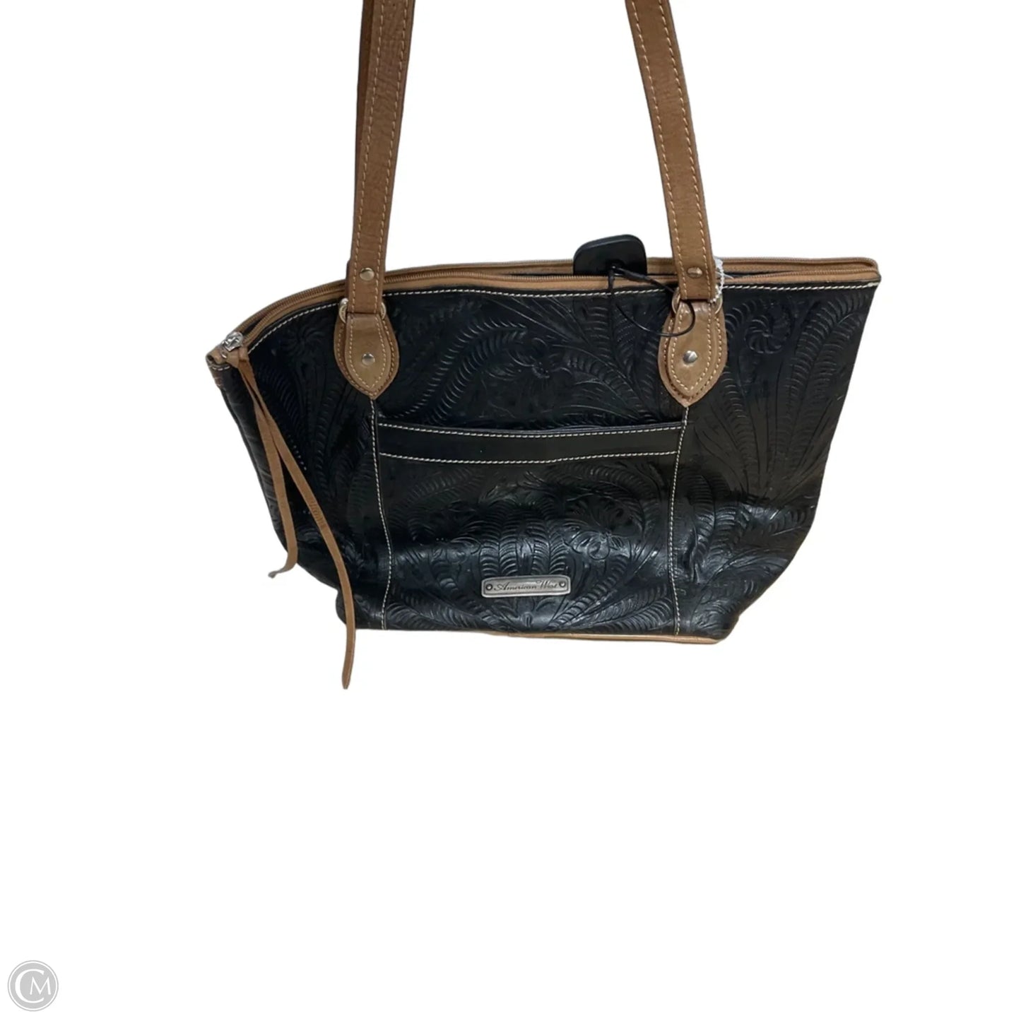 Handbag Leather By Cmc, Size: Large
