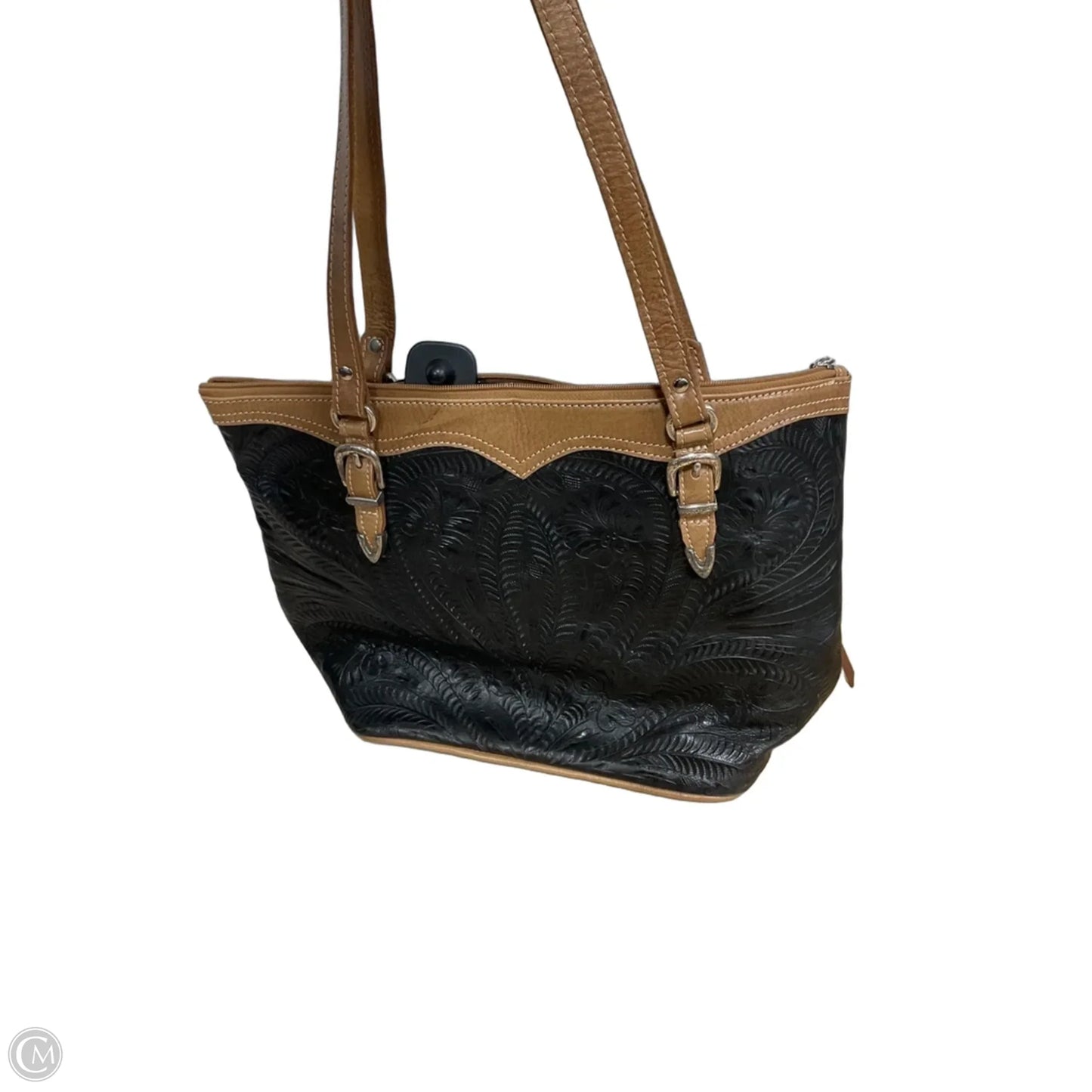 Handbag Leather By Cmc, Size: Large