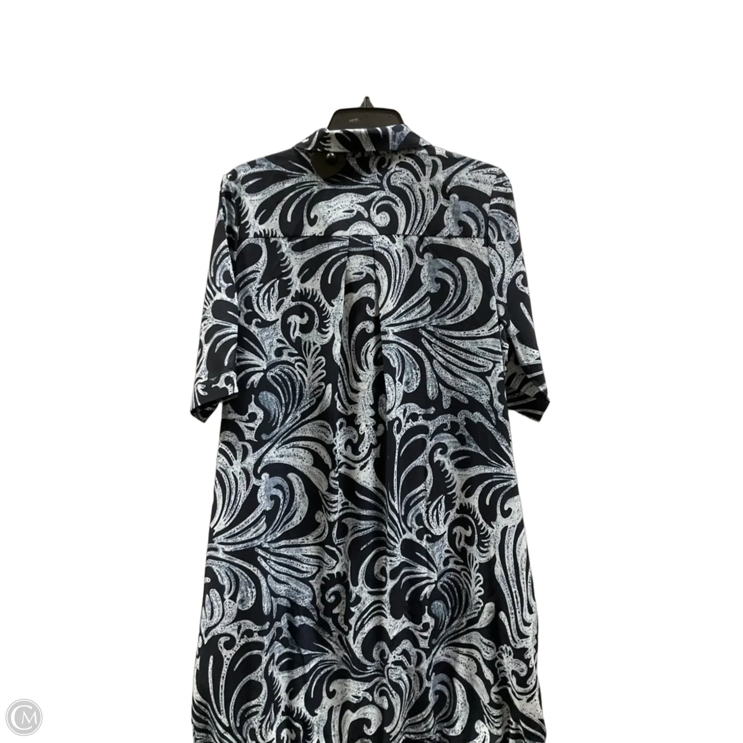 Dress Casual Midi By Chicos In Blue, Size: M