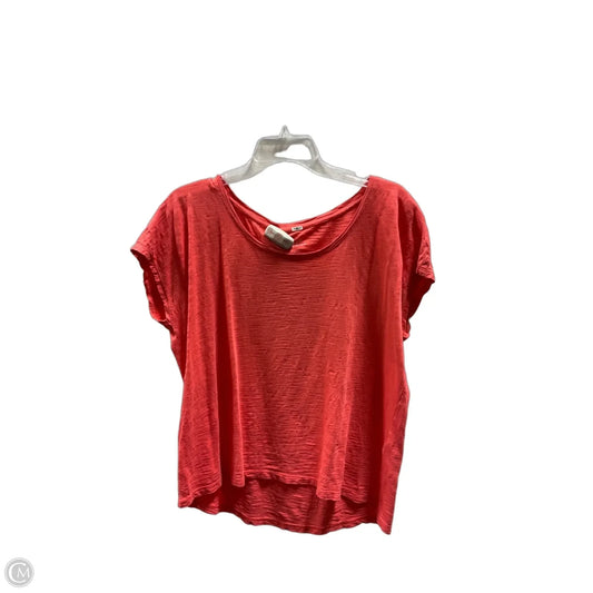 Top Short Sleeve By J. Jill In Orange, Size: M