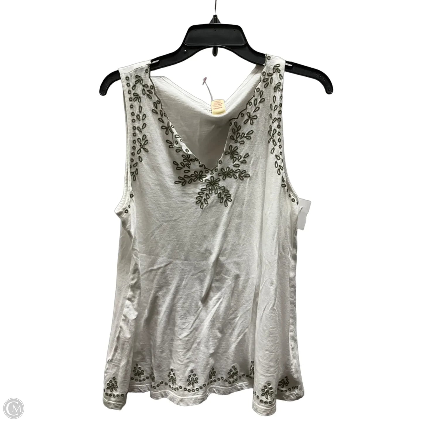 Top Sleeveless Basic By Loft In White, Size: L