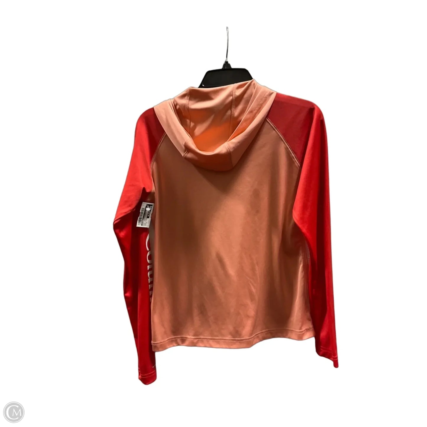 Athletic Sweatshirt Hoodie By Columbia In Pink & Red, Size: S