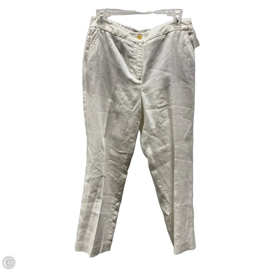 Pants Linen By Talbots In White, Size: 2