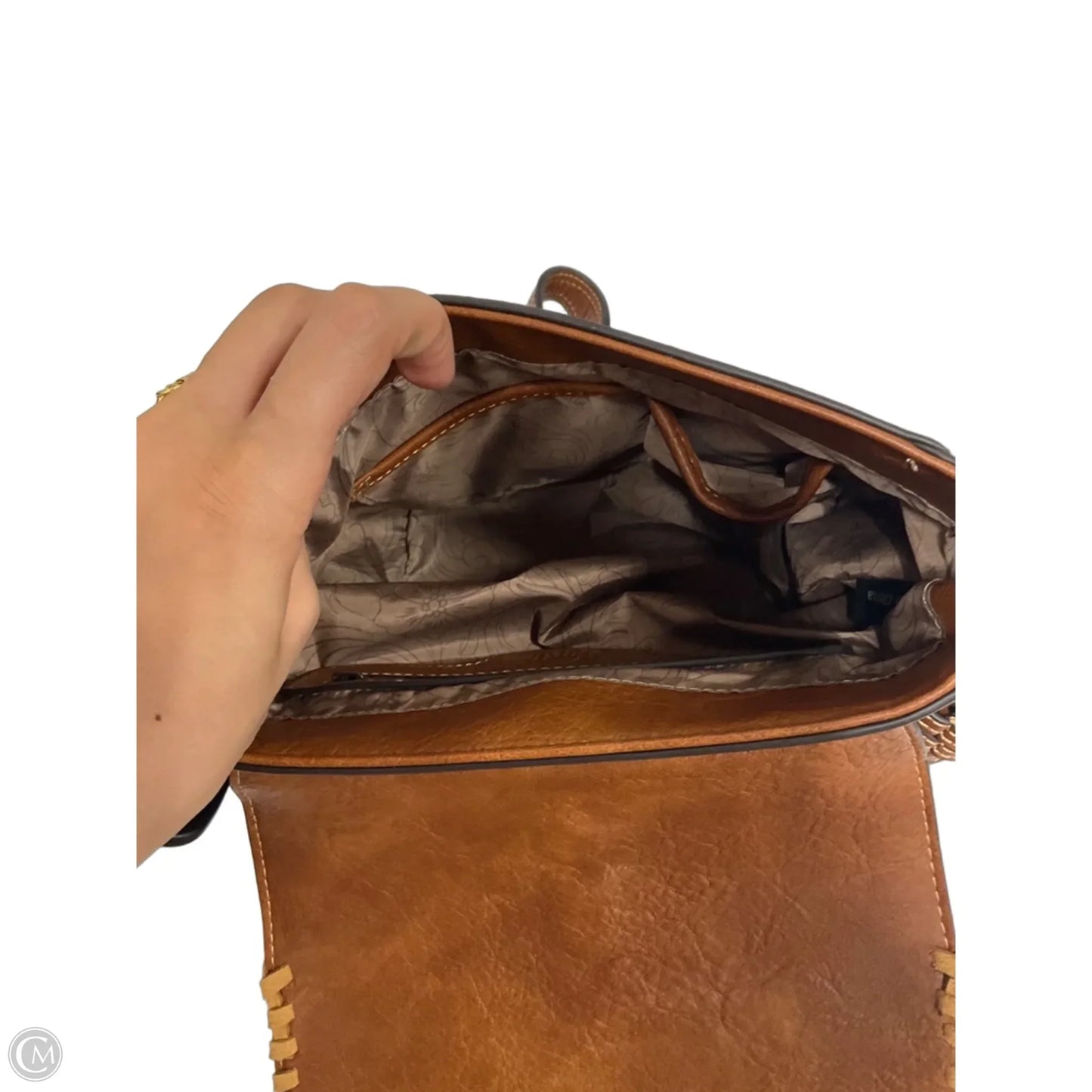 Handbag By Justin, Size: Medium