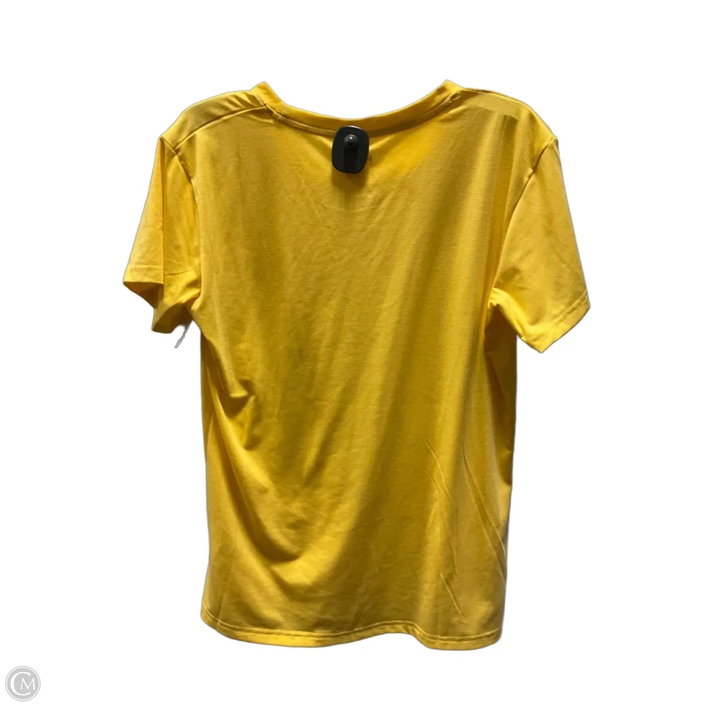 Athletic Top Short Sleeve By Helly Hansen In Yellow, Size: L