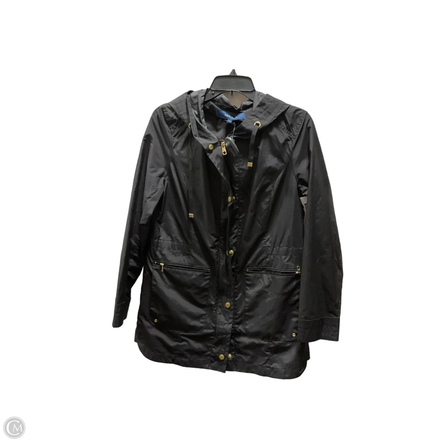 Athletic Jacket By Cole-haan In Black, Size: S