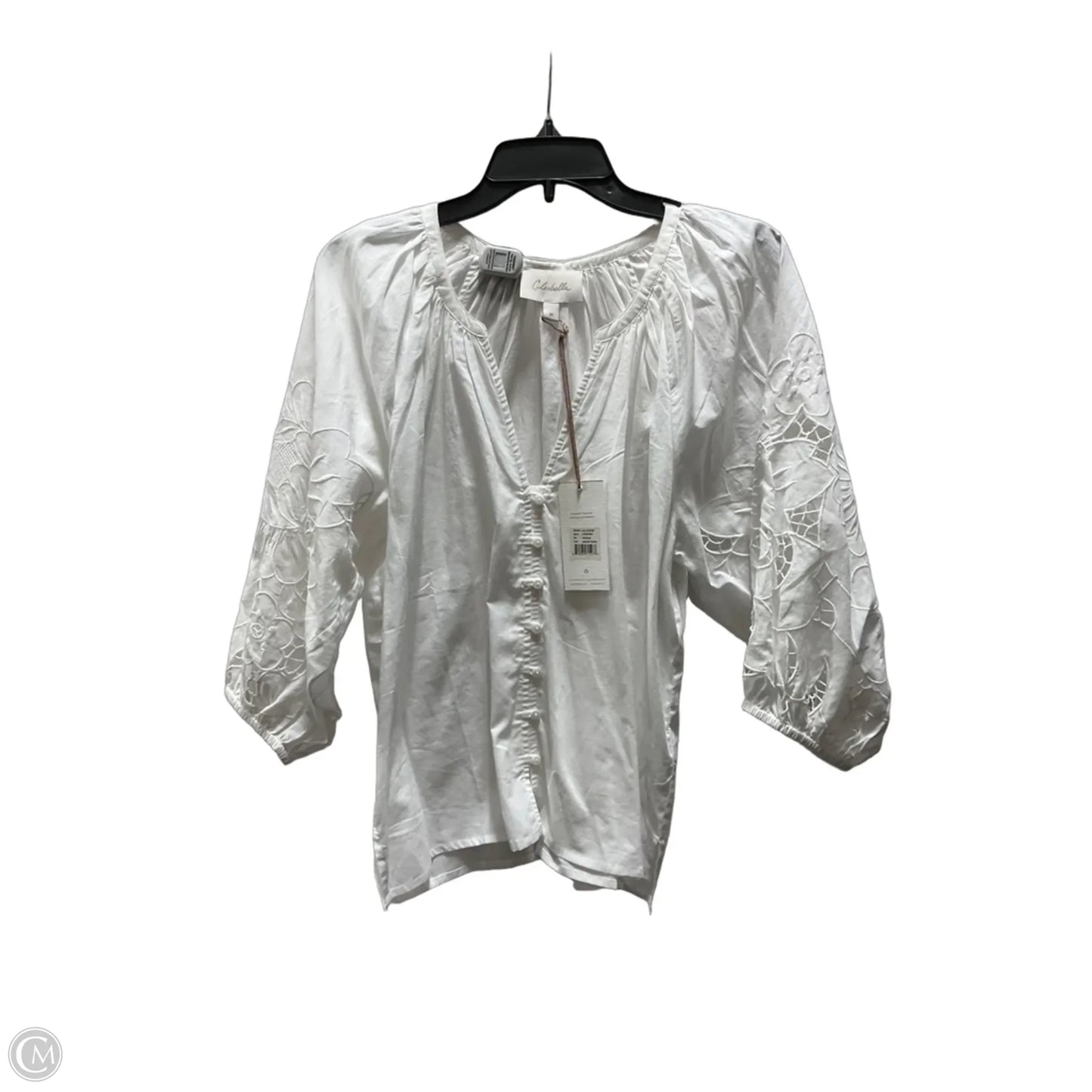 Top Short Sleeve By Cleobella In White, Size: M