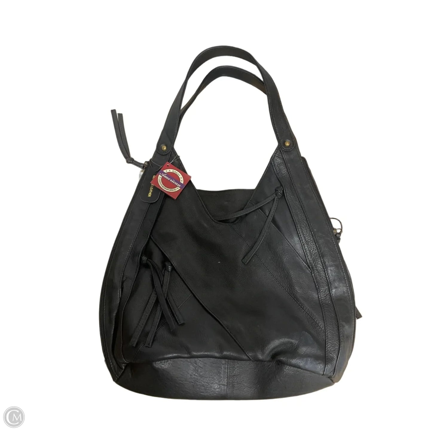 Handbag Leather By Cmf, Size: Large