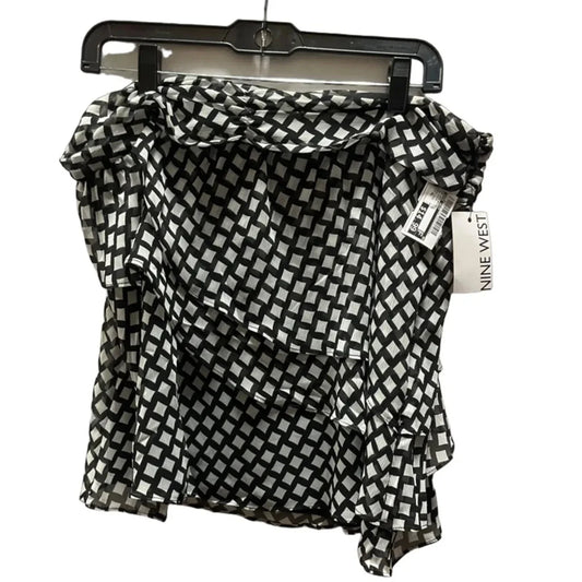 Skirt Midi By Nine West In Black & White, Size: Xl
