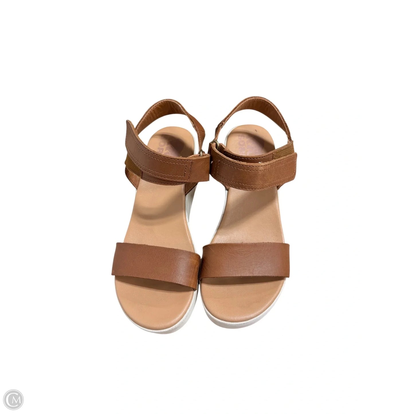 Shoes Heels Wedge By Sorel In Brown & Cream, Size: 6