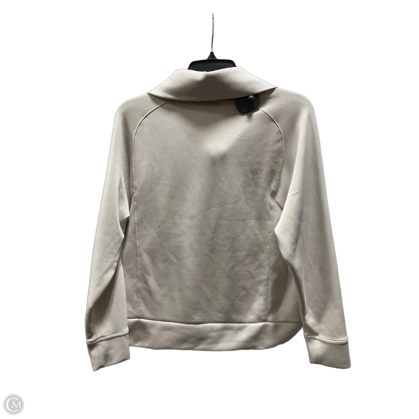 Athletic Sweatshirt Collar By Chicos In Cream, Size: M