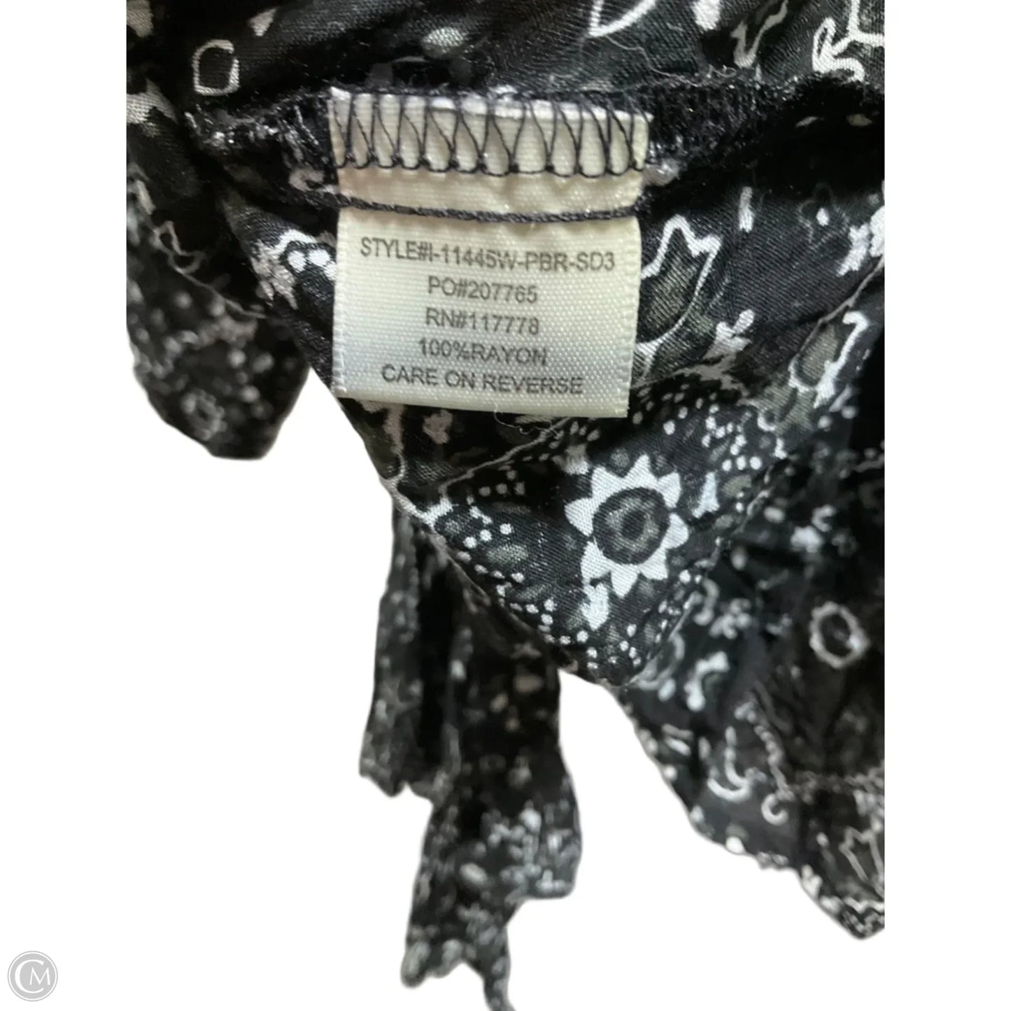 Top Short Sleeve By Lovestitch In Black, Size: M