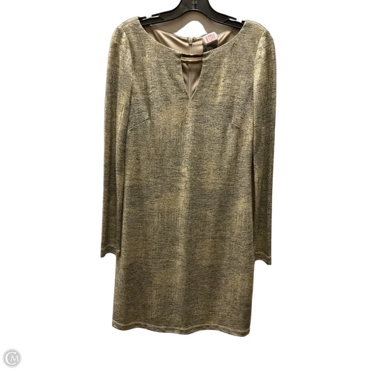 Dress Casual Midi By Vince Camuto In Gold, Size: S