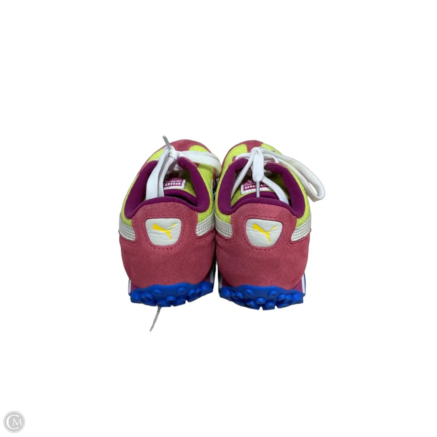 Shoes Athletic By Puma In Pink & Yellow, Size: 8