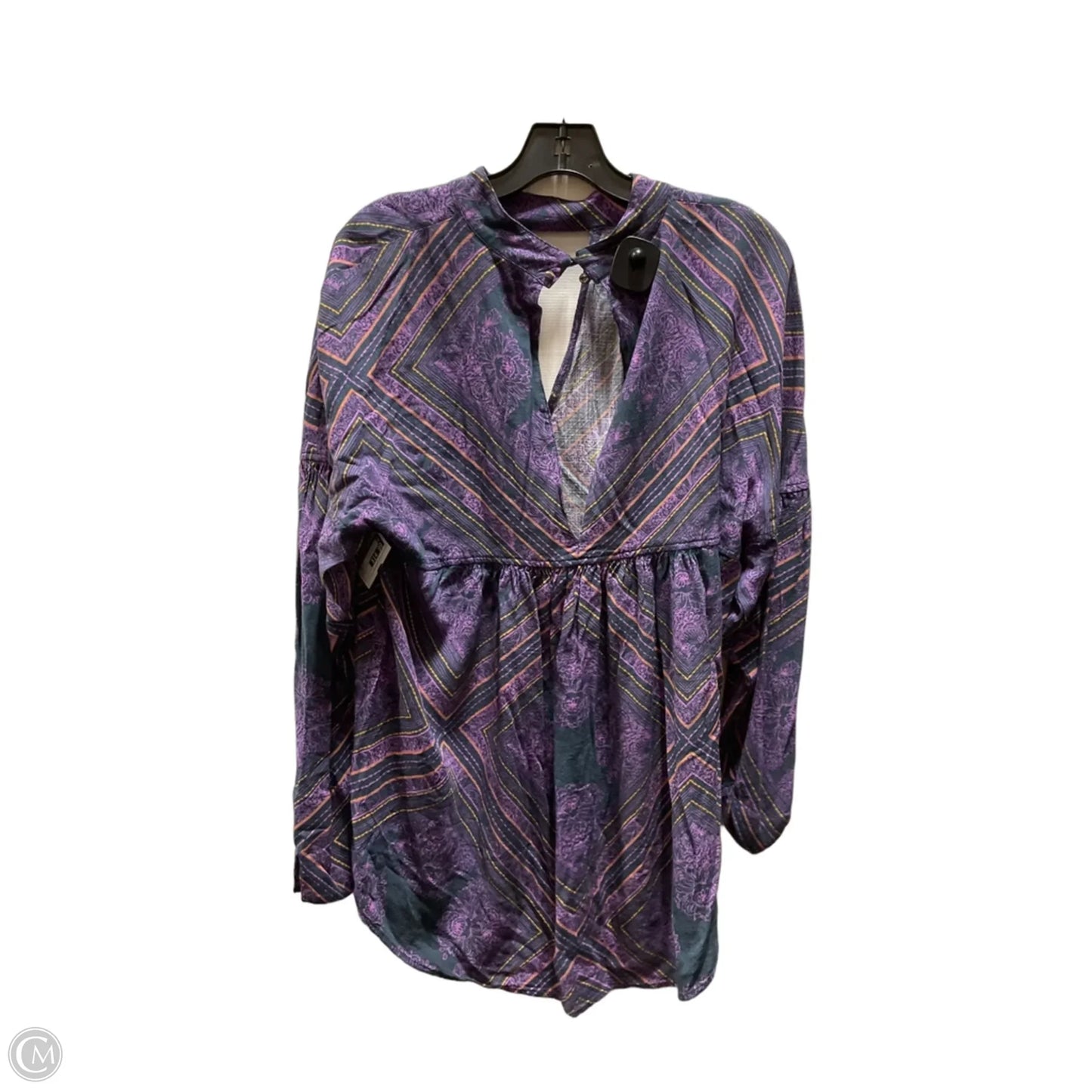 Top Long Sleeve By Free People In Purple, Size: L