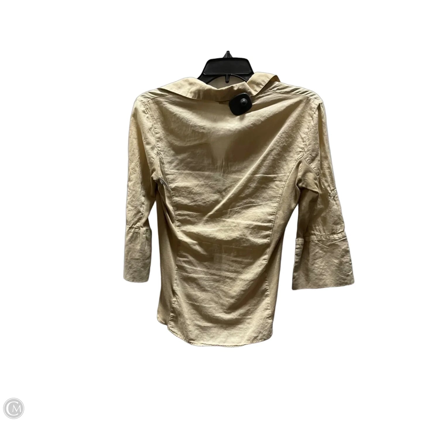 Blouse 3/4 Sleeve By James Perse In Beige, Size: Xs