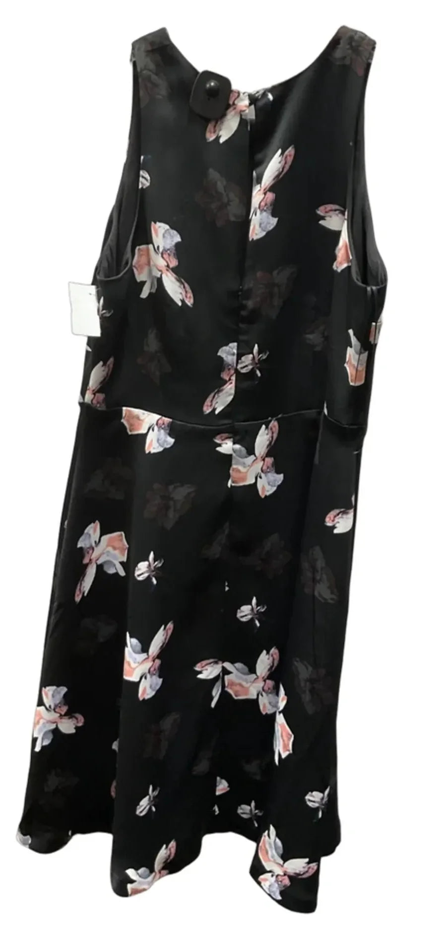 Dress Casual Midi By Banana Republic In Black & Pink, Size: 10