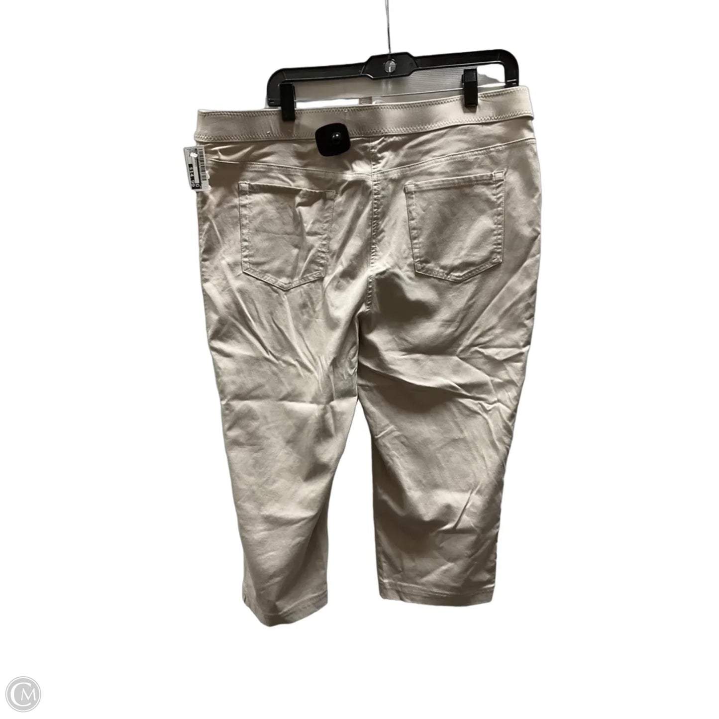 Pants Cropped By Chicos In Beige, Size: Xl