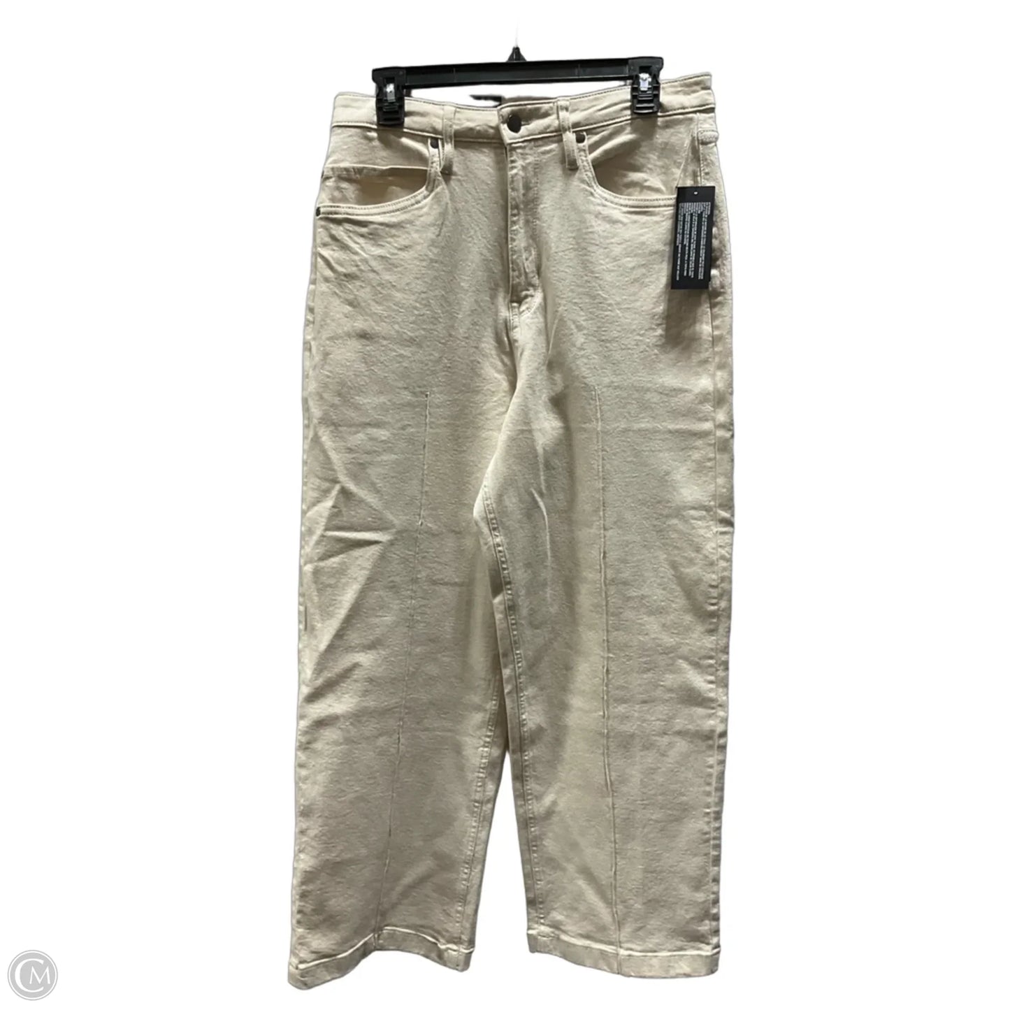 Jeans Wide Leg By Kenneth Cole In Cream, Size: 8