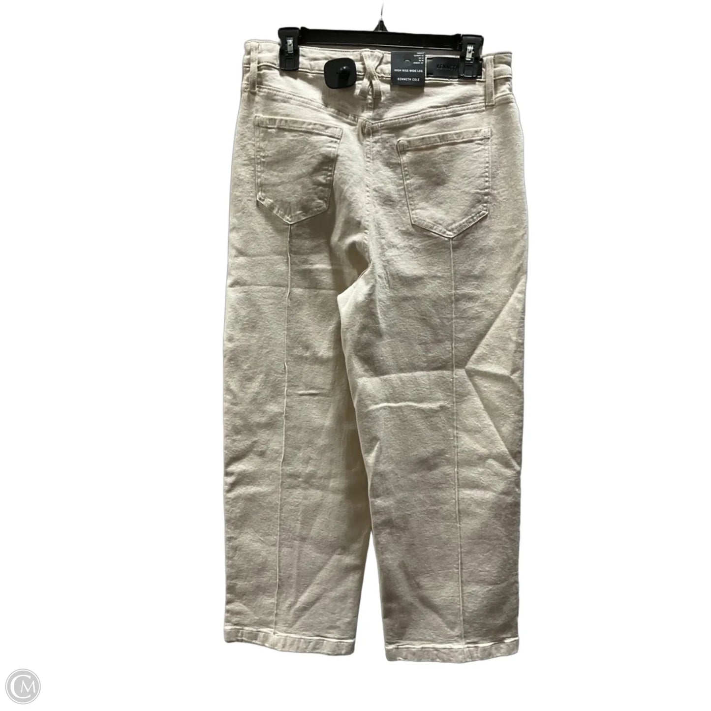 Jeans Wide Leg By Kenneth Cole In Cream, Size: 8