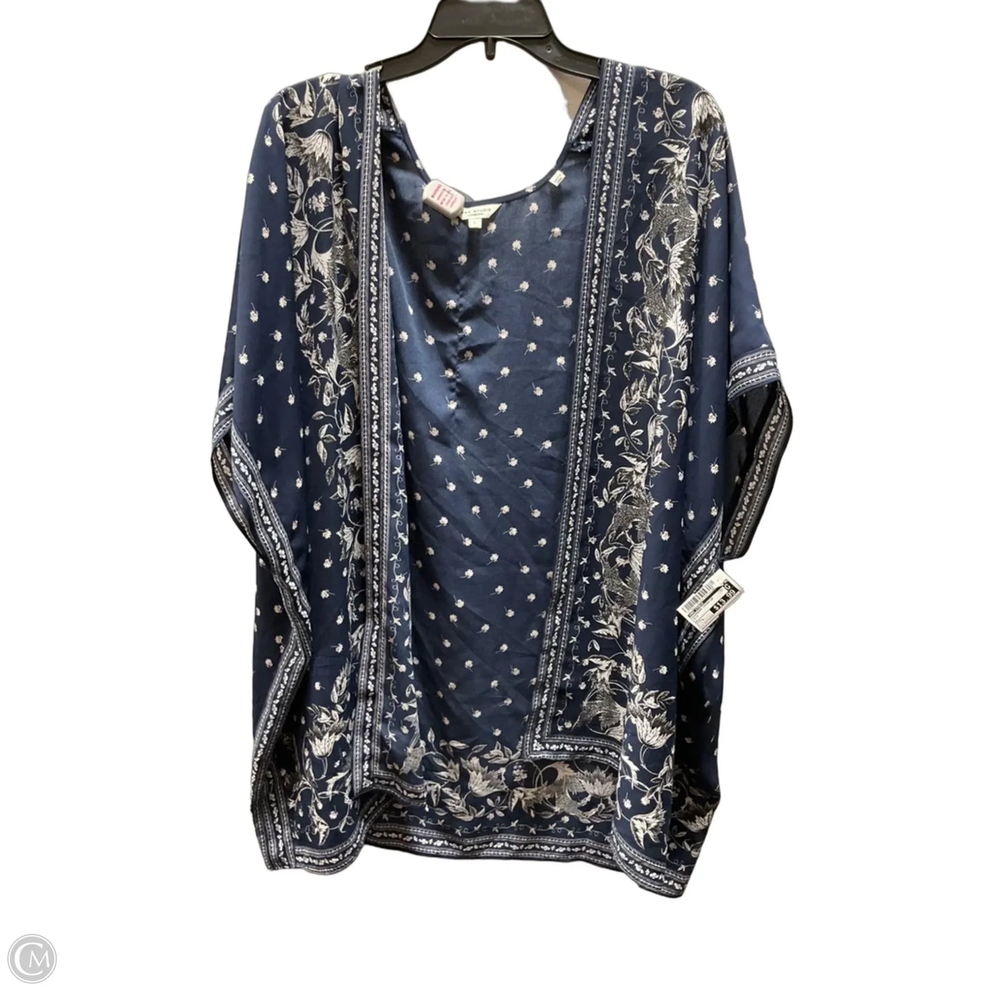 Swimwear Cover-up By Max Studio In Blue, Size: L