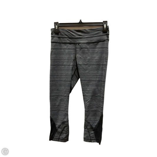 Athletic Leggings By Lululemon In Black & Grey, Size: 6