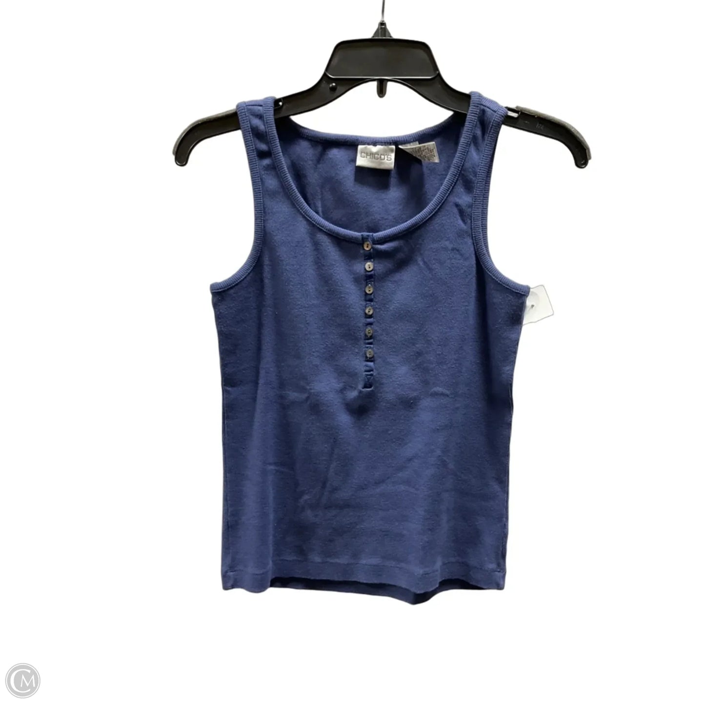 Top Sleeveless By Chicos In Blue, Size: S