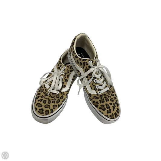 Shoes Athletic By Vans In Leopard Print, Size: 8.5