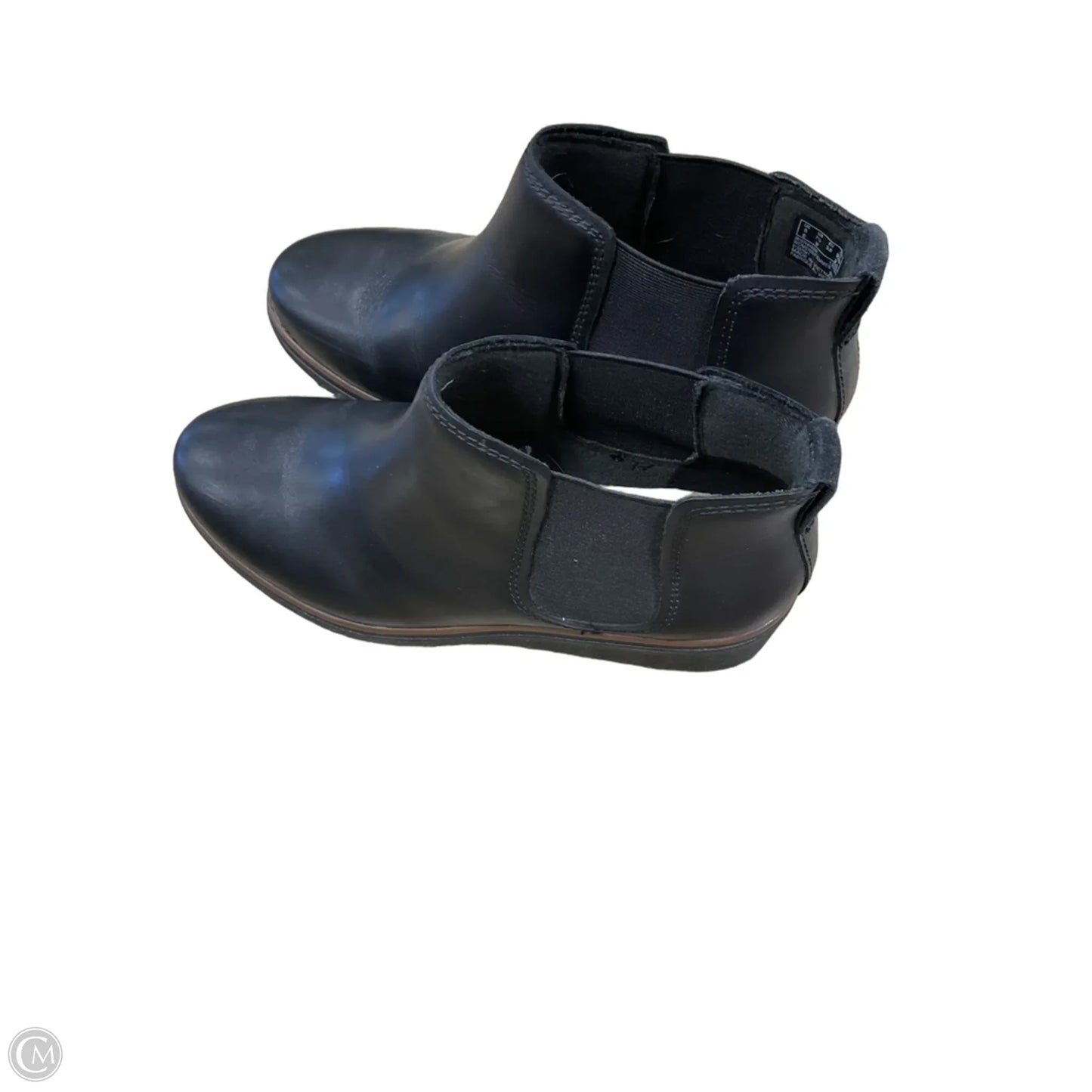 Boots Ankle Flats By Clarks In Black, Size: 7.5