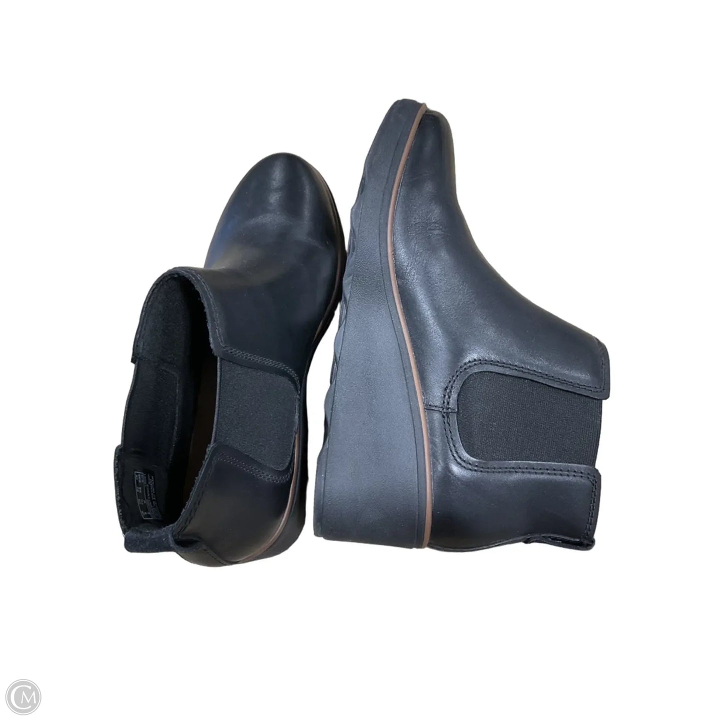 Boots Ankle Flats By Clarks In Black, Size: 7.5