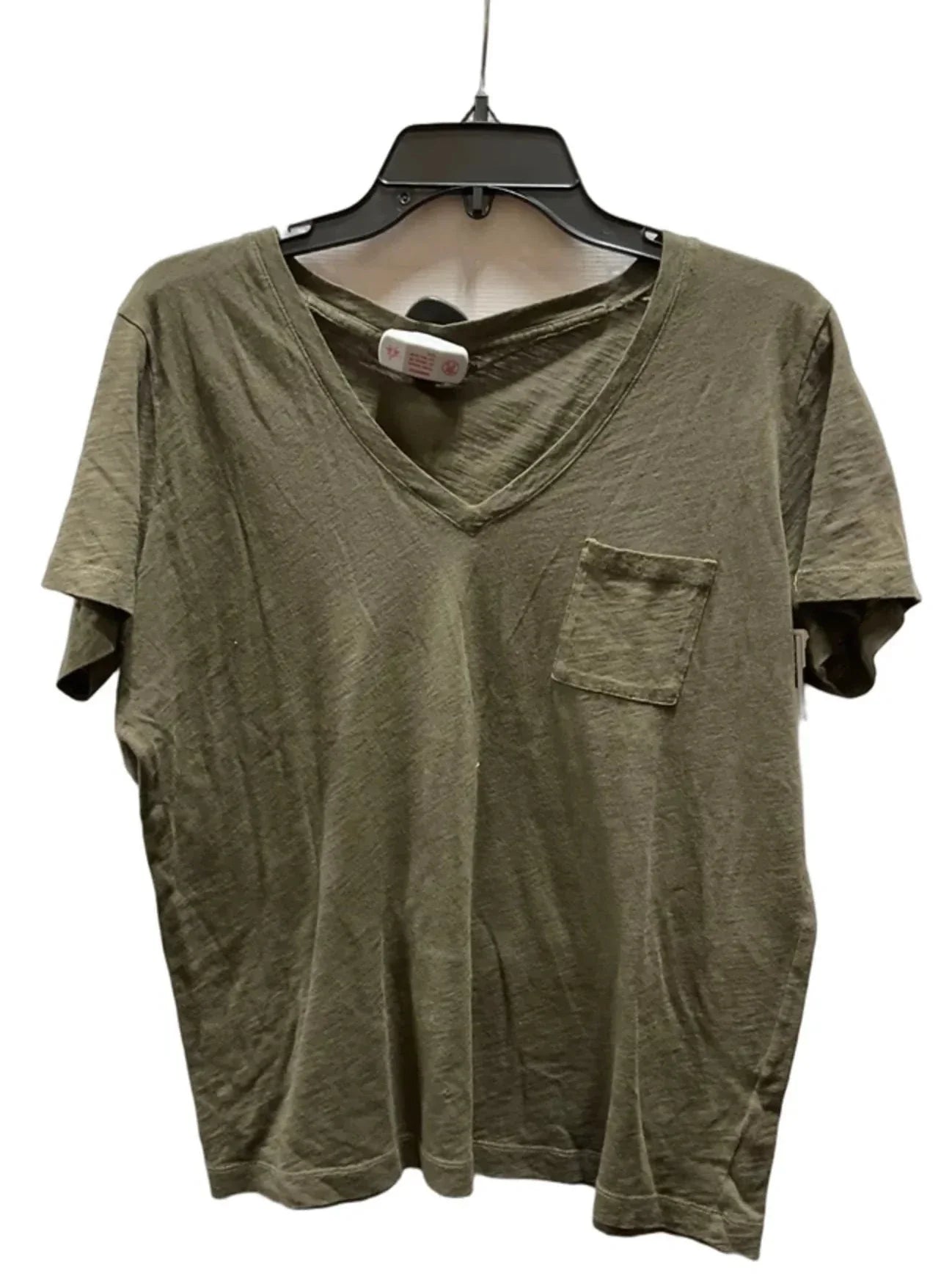 Top Short Sleeve Basic By Madewell In Green, Size: L