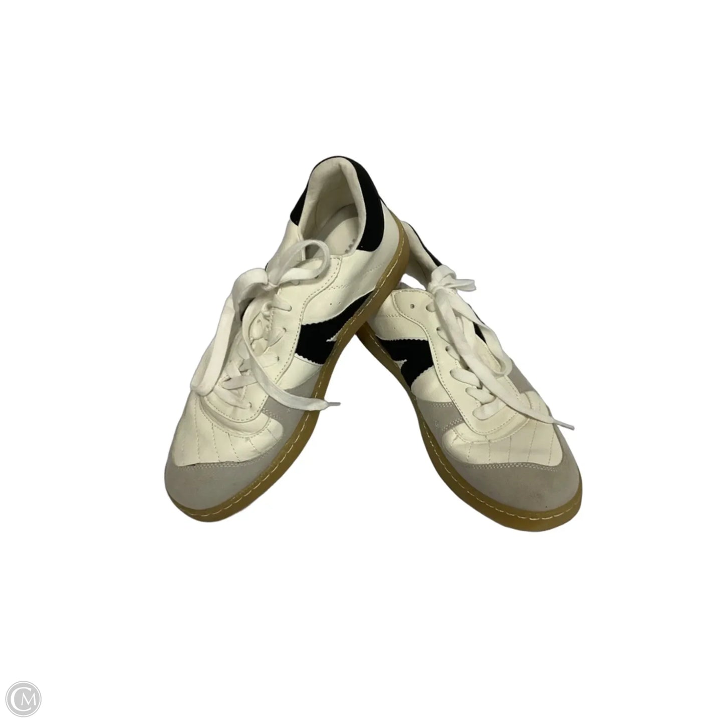 Shoes Athletic By Mia In Black & Cream, Size: 9