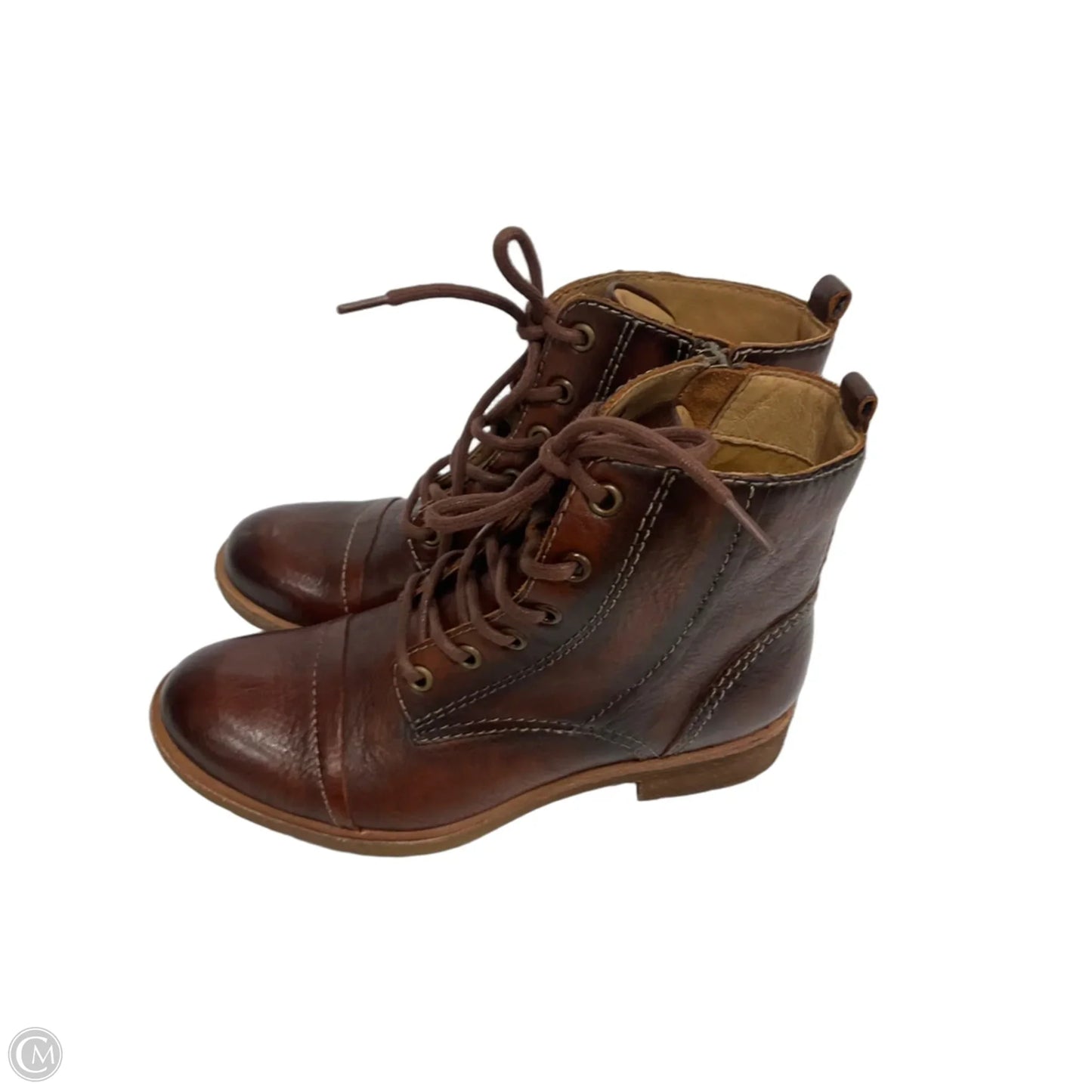 Boots Ankle Flats By Sofft In Brown, Size: 6