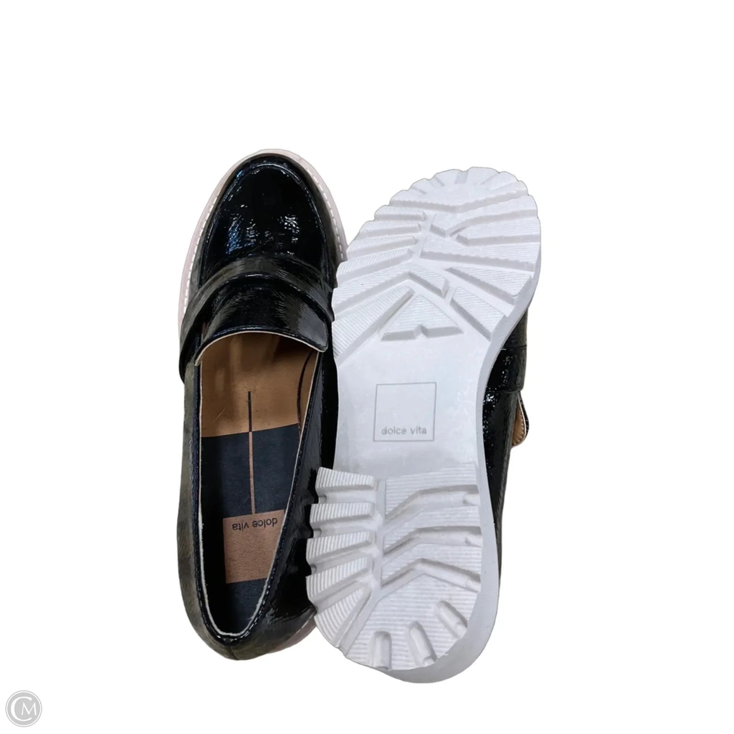 Shoes Heels Wedge By Dolce Vita In Black & Cream, Size: 9.5