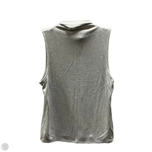 Top Sleeveless By Banana Republic In Grey, Size: L