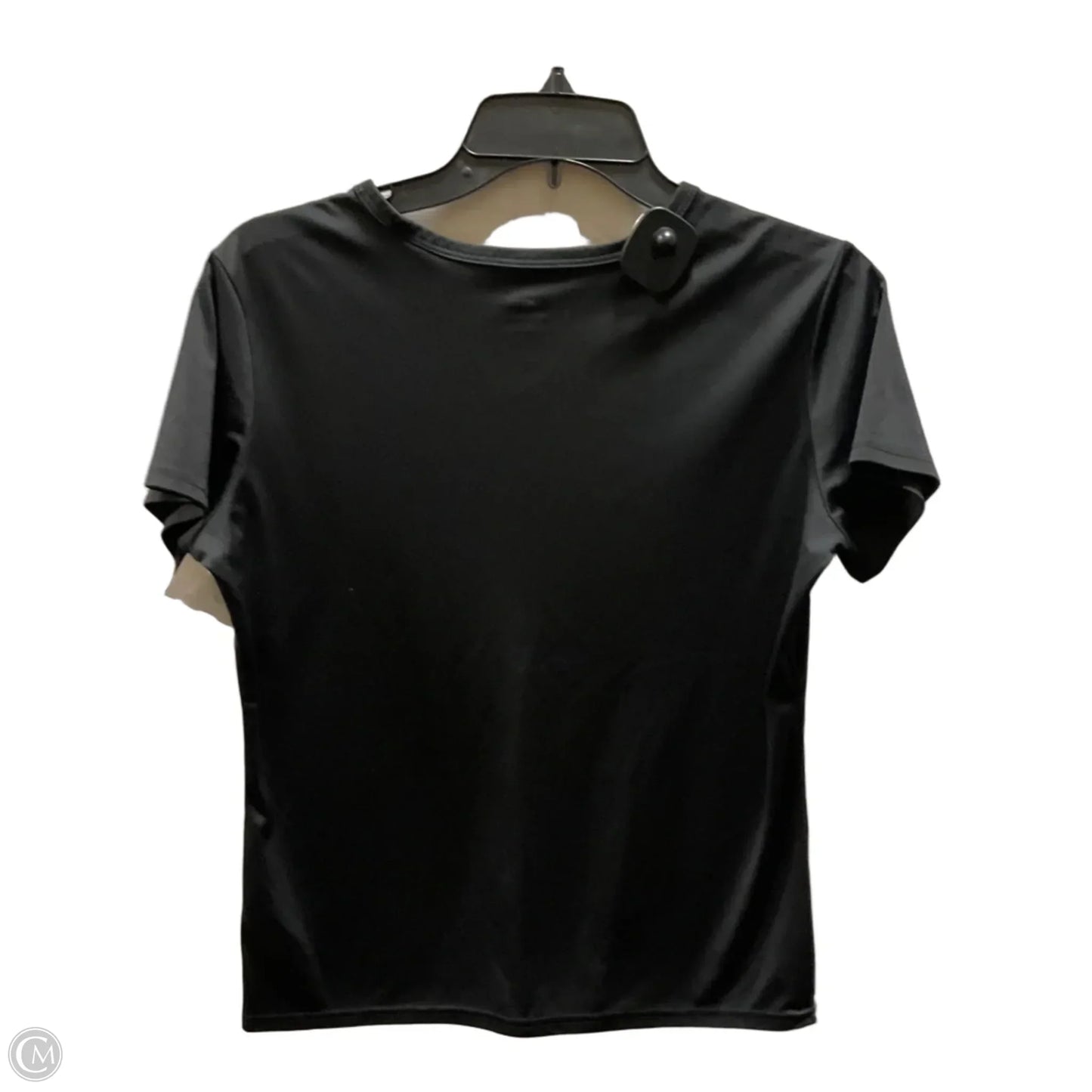 Athletic Top Short Sleeve By Adidas In Black, Size: S