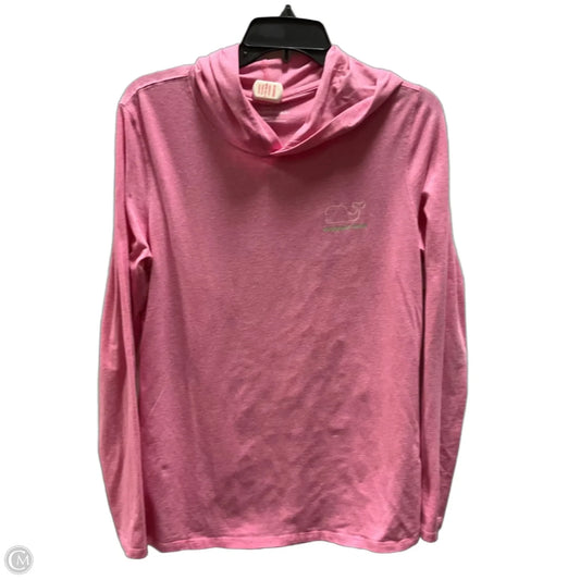 Athletic Sweatshirt Hoodie By Vineyard Vines In Pink, Size: M