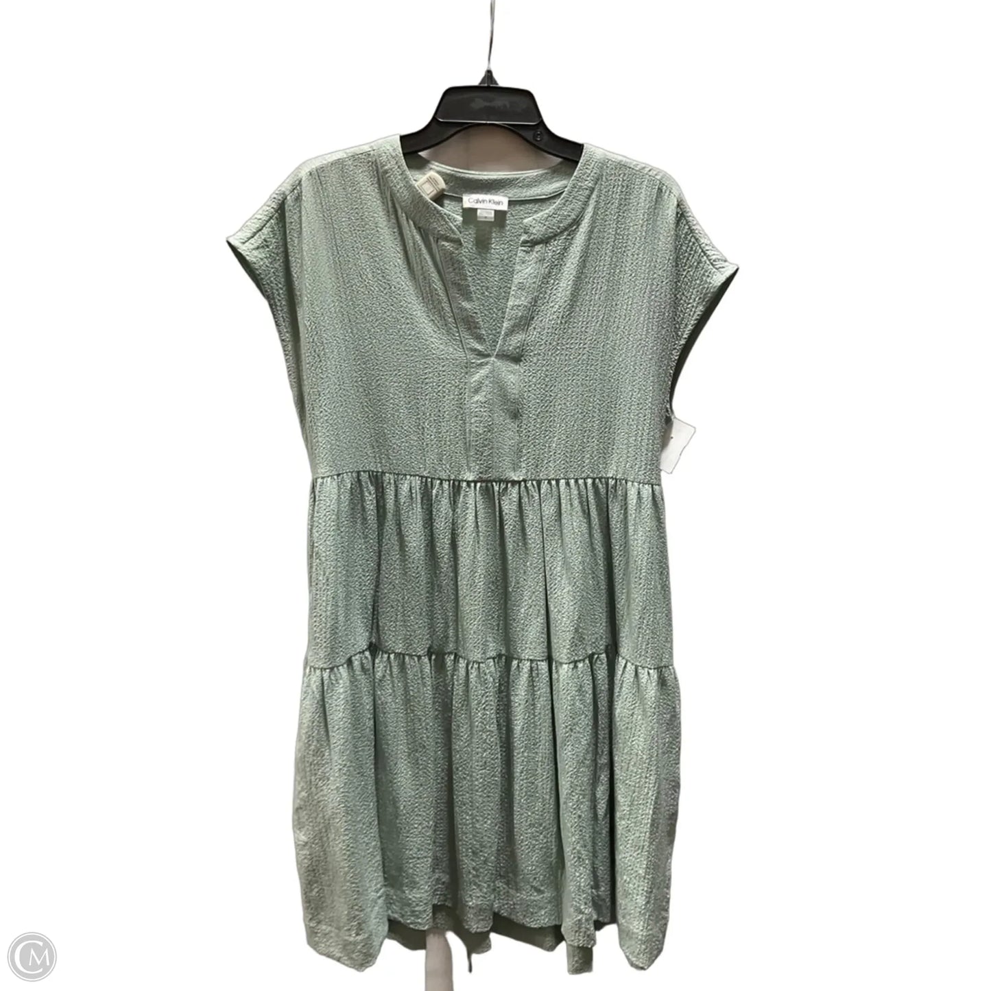 Dress Casual Short By Calvin Klein In Green, Size: 10