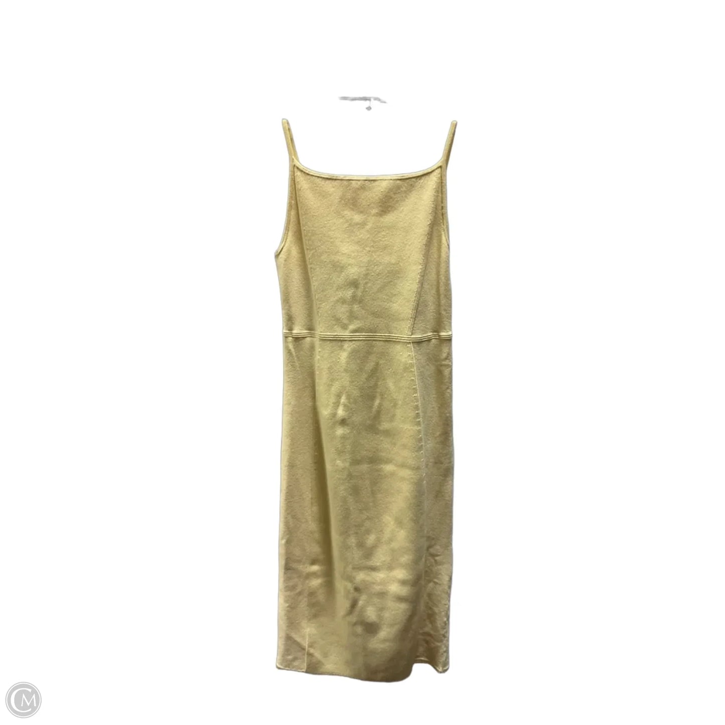 Dress Casual Midi By Express In Yellow, Size: M