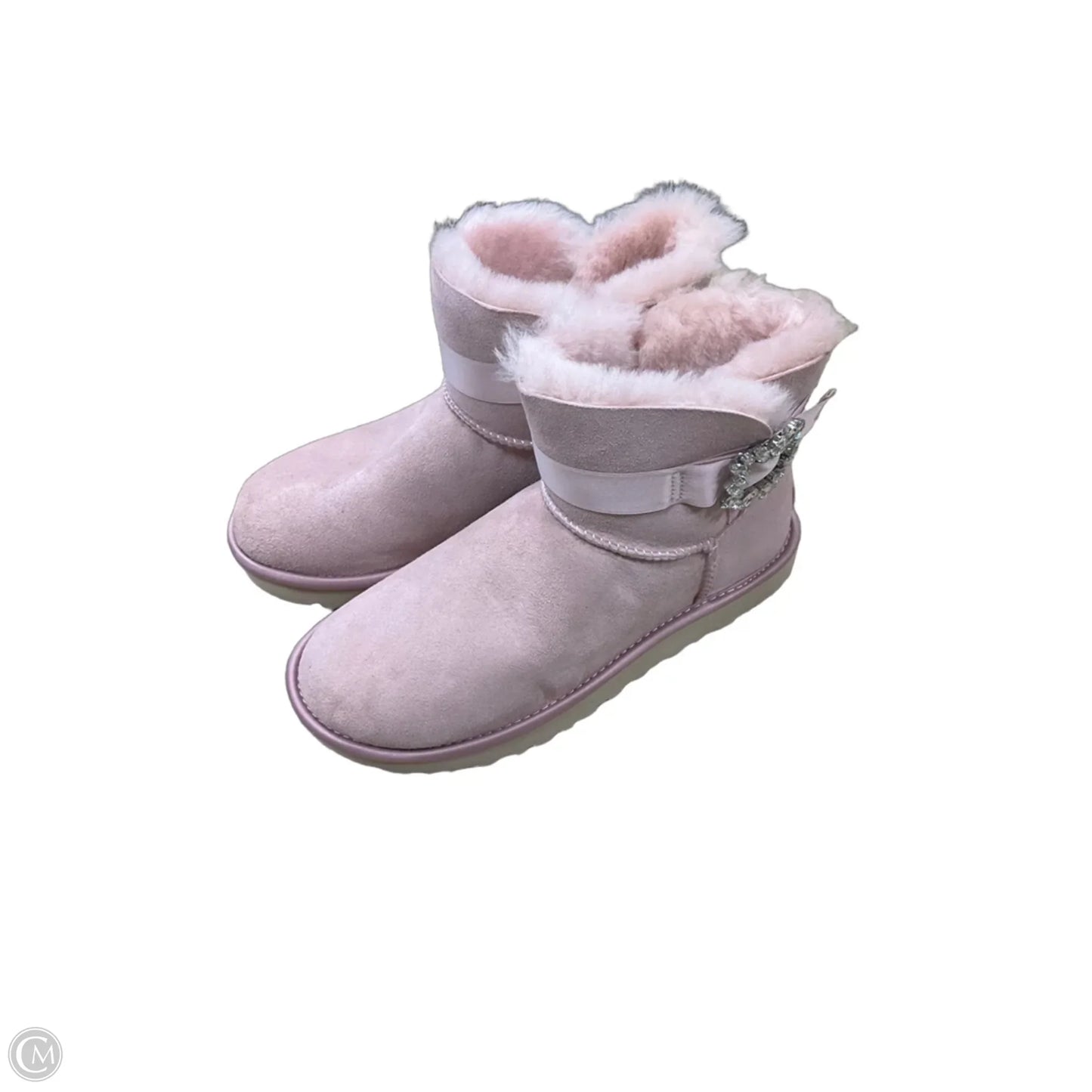 Boots Ankle Flats By Ugg In Pink, Size: 8
