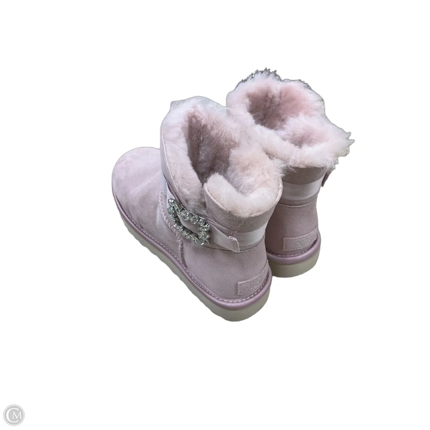 Boots Ankle Flats By Ugg In Pink, Size: 8
