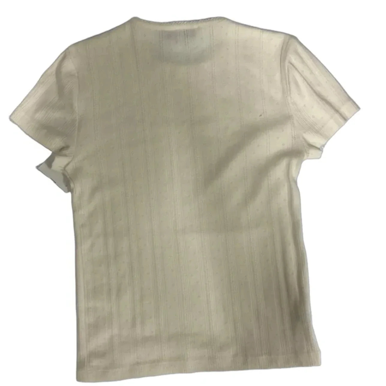 Top Short Sleeve By Loft In White, Size: M
