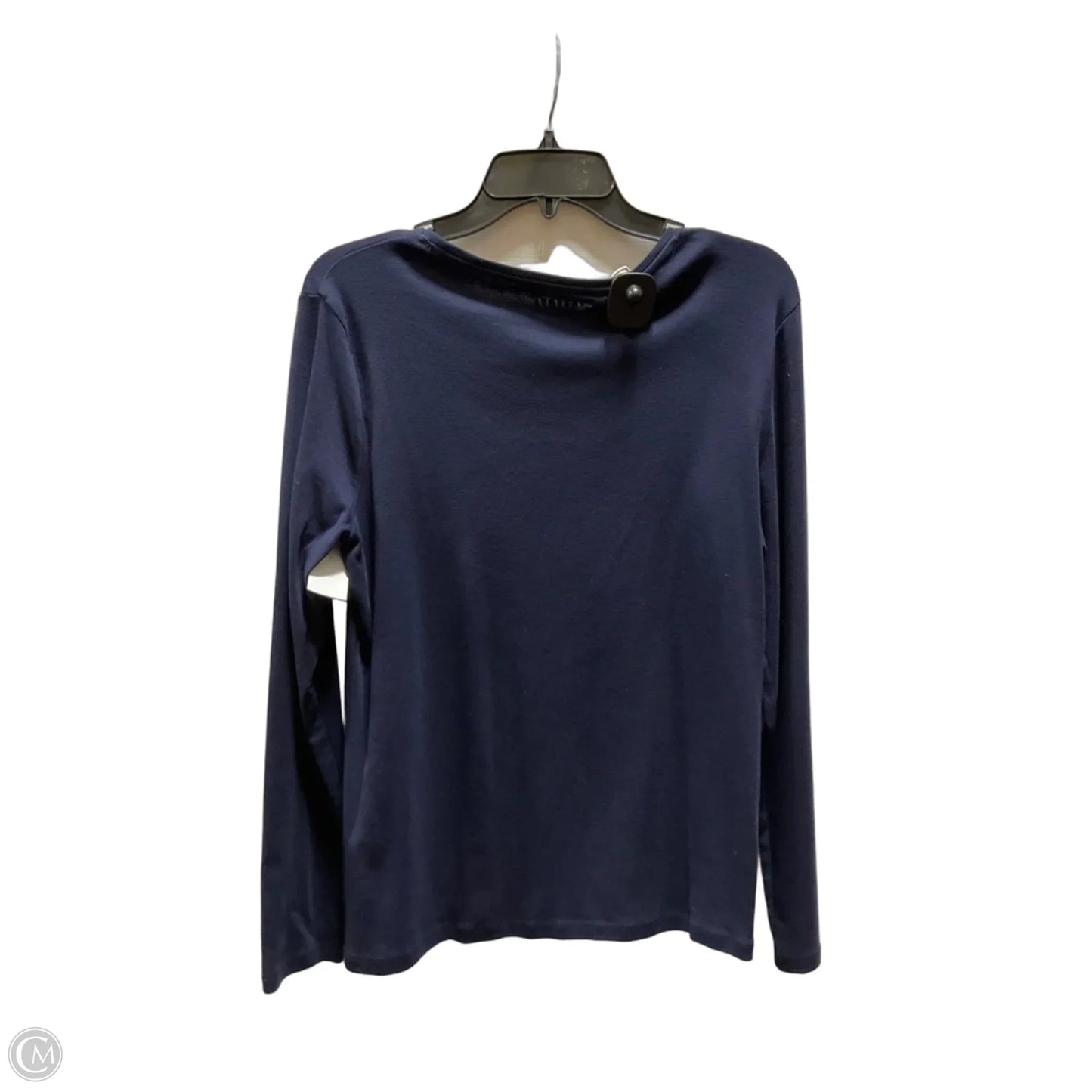 Top Long Sleeve By Talbots In Blue, Size: L