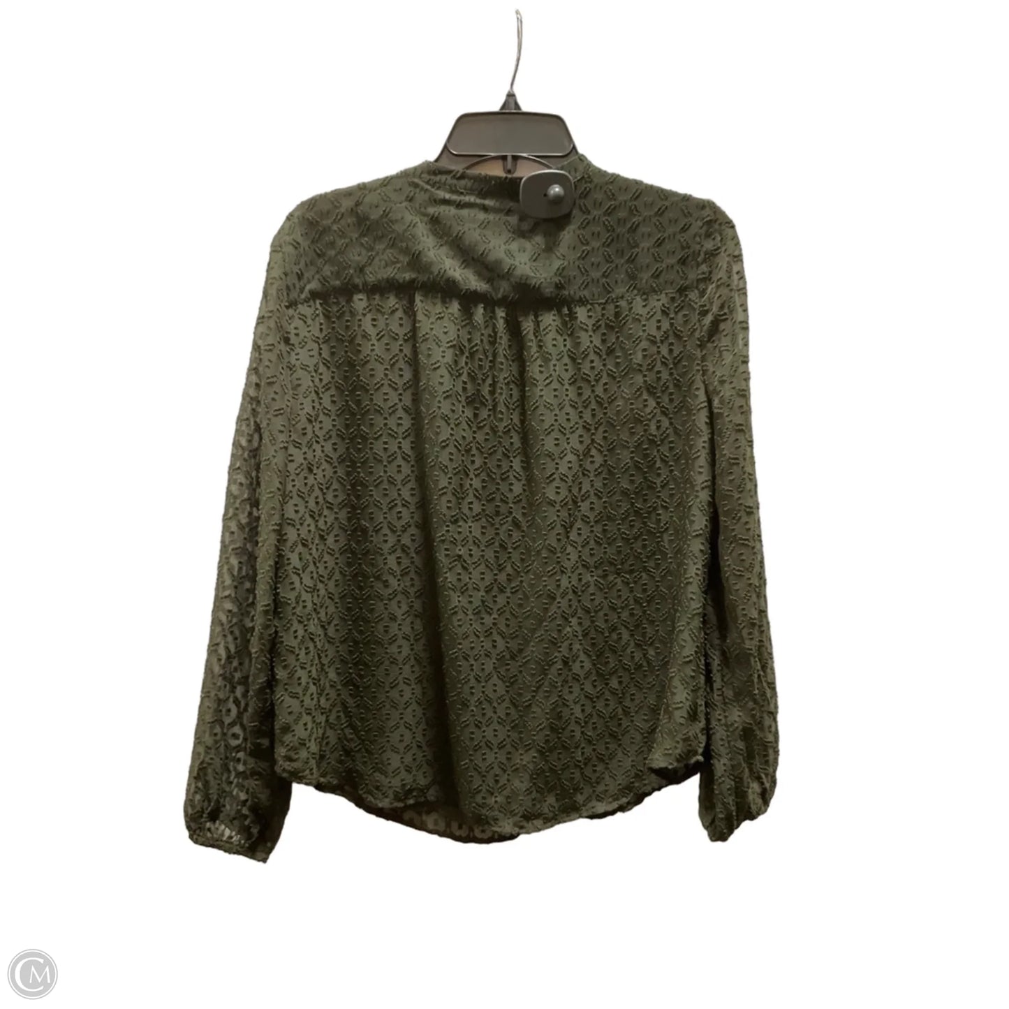 Top Long Sleeve By Loft In Green, Size: M