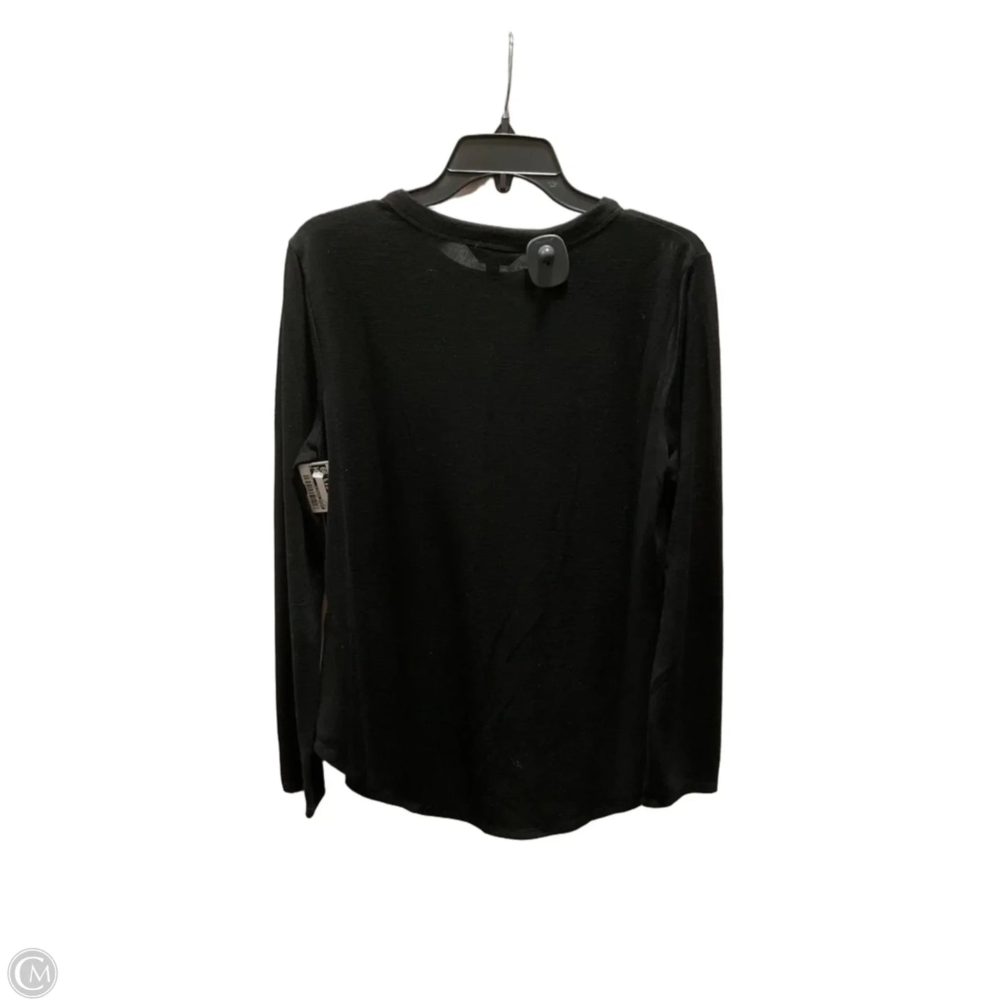 Top Long Sleeve By Banana Republic In Black, Size: L