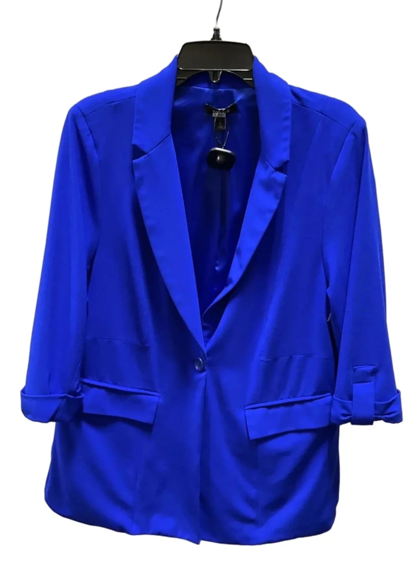 Blazer By Torrid In Blue, Size: 1x