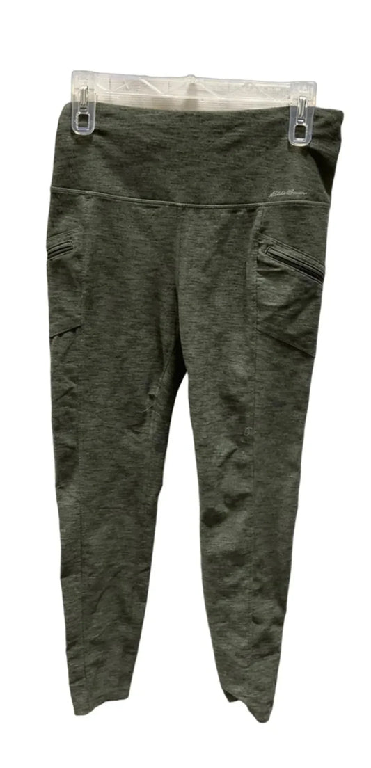 Athletic Leggings By Eddie Bauer In Green, Size: M