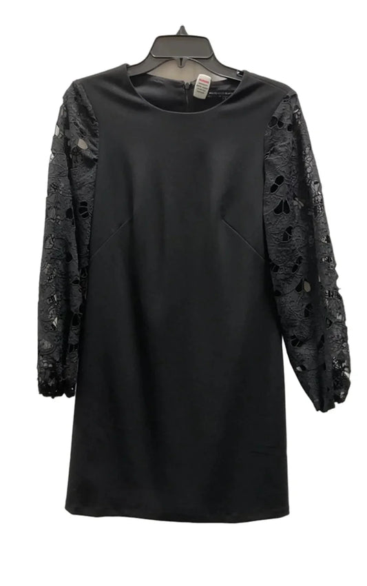 Dress Casual Midi By White House Black Market In Black, Size: 0
