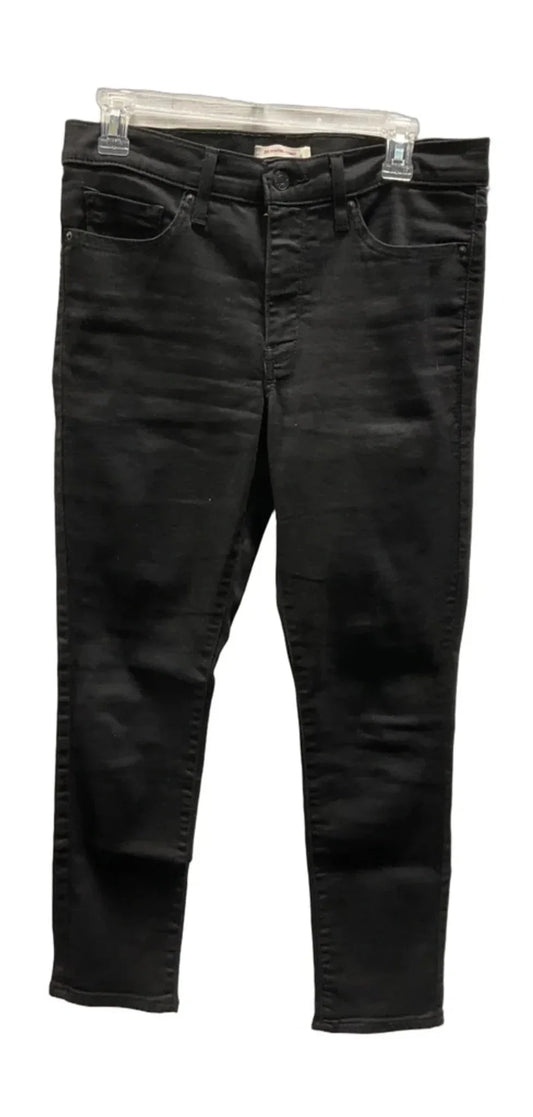 Jeans Skinny By Levis In Black, Size: 8
